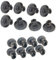 ELECTROHOGAR Ruedecillas Lavavajillas | Juego Universal Completo de Ruedas para Cestos Superior e Inferior | Compatible con Zanussi, AEG, Electrolux...