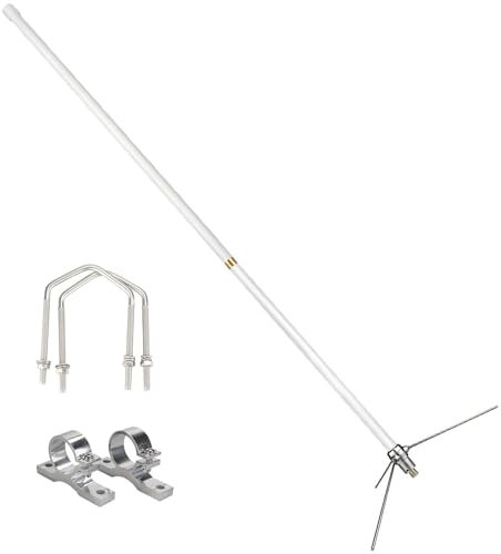 Retevis 144/430MHz Amateur Dual-Band Base Antenna,2m/70cm 7.2 dBi High Gain Base Antenna, SL16 Connector Repeater Antenna for Retevis RA25 RT95 RT97 RT97P Ham Radio Mobile Transceivers (1 Pack)