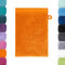 Lavea Waschlappen Set - 2X Waschhandschuh 16x22 cm - Orange - weiche Duschlappen für Gesicht & Körper von Baby, Kinder & Erwachsene - 100% GOTS zertifizierte Bio-Baumwolle - Premium Serie Bali