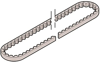 Hörmann Zahnriemen für Führungsschiene FS60/FS6, lang für Garagentorantriebe
