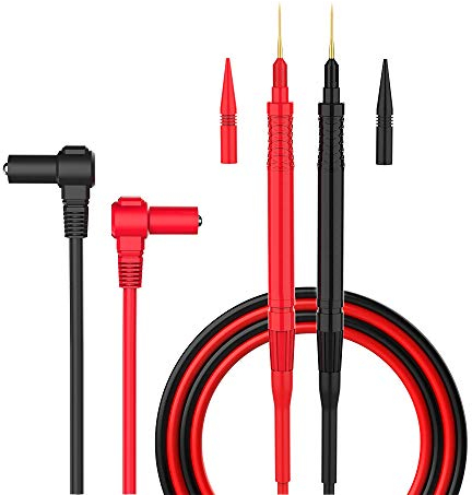 MMOBIEL Multimeter Test Leads Kit, Test Leads with Needle Probe and Cap, CAT III 2000V 20A for FLuke/AstroAI/INNOVA Multimeter, Voltmeter, Clamp Meter and Table Meters, 76 cm long
