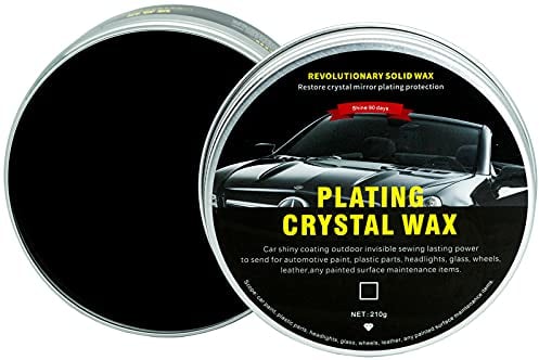Plating Crystal Car Wax - Carnauba Car Wax, Car Scratches Fast Repair Wax, Car Polish Care Cleaning Kits with Waxing Sponge and Towel
