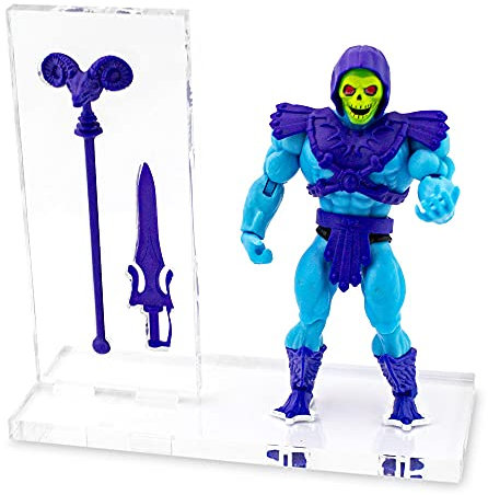 BITUXX Morax Acryl Stand Präsentationsständer für Motu Origins Skeletor (1 Ständer)