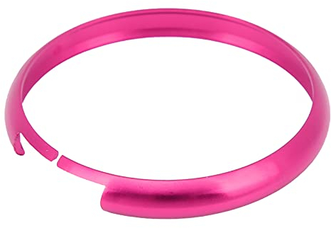 Aramox Fernbedienungsschlüssel Trimmen, Aluminiumlegierung Schlüsselanhänger mit Fernbedienung Dekoration Ersatz für MINI R55 R56 R57 R58 R59 R60 Kfz(Rosenrot)