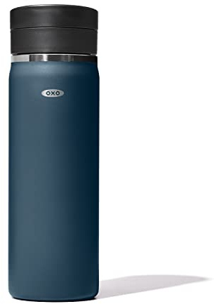 OXO Good Grips 20oz Thermal Mug Water Bottle, Dark Cobalt