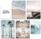 Hambient Poster Set, Wohnzimmer Deko Schlafzimmer, Zimmer - Wanddeko, Wandbilder - Bilder OHNE Bilderrahmen (Pampasgras Meer Strand, 4 x 30x40 cm, 2 x 21x30 cm)