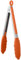 U-Taste 23 cm Silikon-Küchenzange 315℃ hitzebeständige Kochzange mit fest versiegelten Antihaft-Gummispitzen & silikonbeschichtetem Stahlgriff & glatter Verriegelung zum Servieren von Grill (Orange)