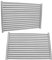 NEURARC 49,5 cm Edelstahl-Grillroste Ersatzteile für Weber 7524 7528, Genesis 300 Serie, Genesis E-310 E-330, Set mit 2 Grillrosten (49,5 x 32,8 cm)