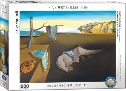 Salvador Dali - Beständigkeit der Erinnerung - 1000 Teile Puzzle im Format 68x48 cm + Puzzle Zubehör