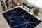 rugsx Exklusiv Emerald Teppich Glamour – Stilvoll, Geometrisch Dunkelblau/Gold 240x330 cm Modern Teppich für Wohnzimmer