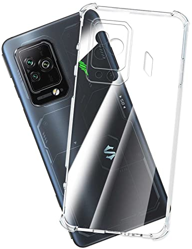mtb more energy® Coque Soft Armor compatible avec Xiaomi Black Shark 5 Pro - Coins renforcés - Protection de l'appareil photo - 1,5 mm en TPU - Coque de protection pour téléphone portable