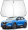 BIXUAN Qashqai J12 2024 Parasol Compatible con Nissan Qashqai J12 2021-2023 2024 2025 Renault Austral Parabrisas para el Coche Parabrisas Delantero Cubierta Cortavientos para Bloquear la Cubierta UV
