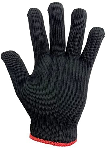 O5O2 1 Hitzehandschuh,Hitzehandschuh Lockenstab,Hitzeschutzhandschuhe,Professionelle Hitzebeständige Handschuhe für Das Haarstyling Hitze für Locken,Glätteisen und Lockenstäbe