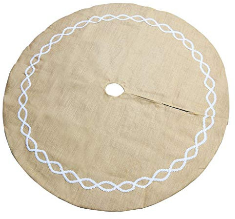 Copribase per albero di Natale in lino, 122 cm