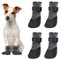 BORDEAG Hundesocken Anti-Rutsch, 2 Paar Indoor Anti-Rutsch Socken für Hunde, Hundesocken Pfotenschutz Hundeschuhe, Hundeschuhe Pfotenschutz für Kleine, Mittlere und Große Hunde (S)
