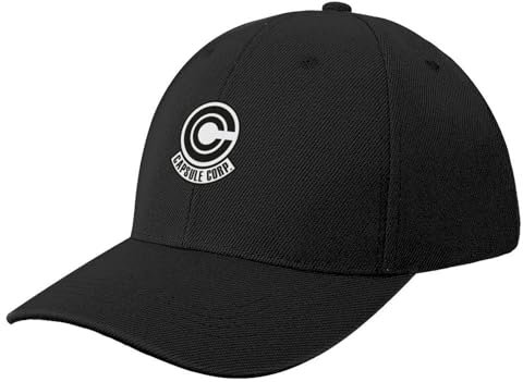 CIZIEOE Baseball Cap Capsule Corp Original Log | Cadeau Parfait pour Vous et Vos Amis Casquette de Baseball Casquette de Camionneur Icône Cosplay à la Mode Fille Hommes