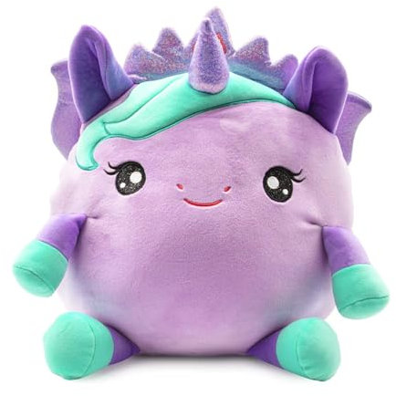 SquishPets Big Galupy Rainbow Unicorn Sally - Einhorn Plüschtier 30cm zum Kuscheln und Spielen