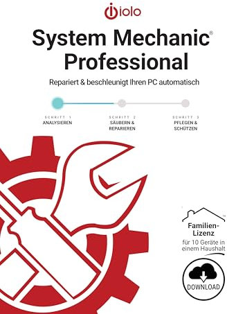 IOLO System Mechanic 2025 Professional Windows / Family - 10 PC / 1 Jahr *Deutsch* (multiligual) #PKC