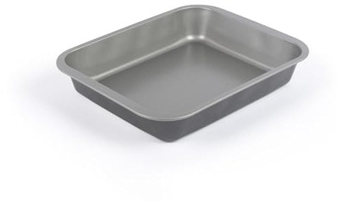 Salter Essentials bandeja para asar de 36cm - revestimiento antiadherente, hoja rectangular para horno, apta para lavavajillas, fácil de limpiar, hecha en el Reino Unido, libre de PFOA, BW13668