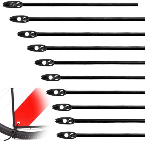 GUOYOU 10 Pièces Tendeur Elastique Sandow Elastique Tendeurs de Bagages pour Panneau D'Avertissement Porte-Vélos Italie Tendeurs Elastique avec Crochets 50 Cm,pour Vélos Motos Toiles Cordes Camping