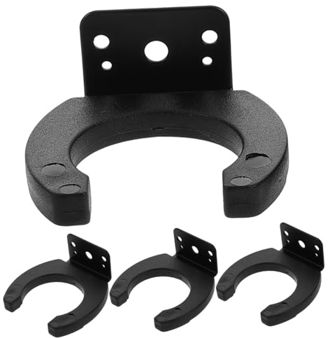 Vaguelly Mikrofonhalterung mit Minimalistisches Design aus Kunststoff und Metall 4 Stück Einfache Montage zur Ordentlichen Organisation von Audioequipment für Ktv und Zuhause