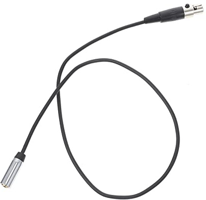 Parliky XLR Audio 3,5-mm TRS Kabel 0,5m Schwarz mit Kupferkern und PVC Mantel für Erstklassige Klangqualität und Langlebigen Oxidationsschutz für Mikrofonanschluss