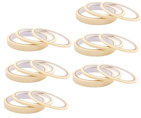 BAZEITFLOW 18Rolls Portable Masking Tape for Nail Art Color Separation Adhesive Tape for Nail Polish Coating Widths for DIY Nail Designs Professional Salons