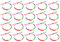 OPIURVY Set di 20 braccialetti dell'amicizia bohémien colorati e regolabili, design colorato intrecciato a mano, adatto a bambini e adolescenti come regalo premuroso.(C)