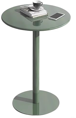 MARIYCH Runder Stehtisch, Theken-Bistro-Kneipentische mit Metalltischplatte und stabilem Fuß, hoher runder Cocktail-Stehtisch für Zuhause, Büro, Terrasse, Outdoor-Kneipentisch mit hoher Platte (48 x
