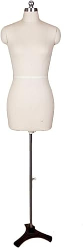 HJMMWT Torso Schaufensterpuppenstand, weiblicher Schaufensterpuppen Torso mit Metallständer und Haken, für hängende Kleiderhose, halbkörperkleid Form Schneider Manikin,
