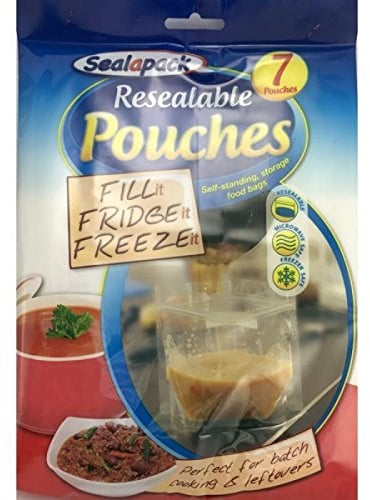 Sealapack - Reusable Food Pouches Pack Of 7 - Fill It Fridge It Freeze It