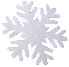 pemmiproducts Schneeflocke aus Filz 17 cm, ca.2 mm dick, 10er Pack (EUR 1,29/Stück), Winterdekoration, Schneeimitat