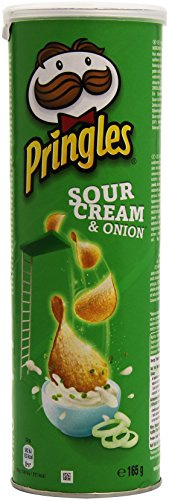 Pringles Sour Cream & Onion (Pack of 3 x 165 g Tub)