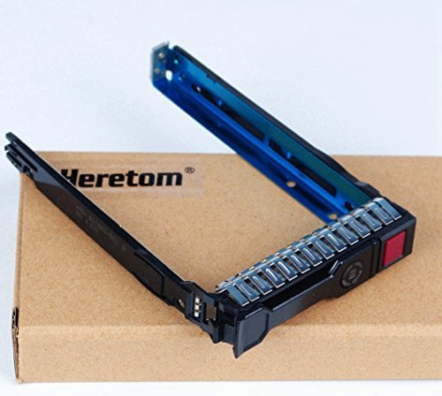 Heretom 6,3cm 2,5 Vassoio SFF SAS/SATA HDD Tray Caddy per 651687-001 651699-001 Rev 4.010 HP Proliant G8 Gen8 G9 Gen9 DL380P DL360P ML310E ML350P DL160 DL385P ML350 DL380E DL320E Serie