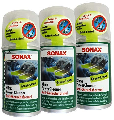 Preisjubel 3 x SONAX KlimaPowerCleaner Green-Lemmon 100ml, Klimaanlagen-Reiniger