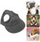 Baseballmütze für Haustiere, Hunde Mütze Hund Sport Hut Hunde Sonnenhut Einstellbare Streifen Sommer Reise Hut mit Ohrlöcher(L-Schwarz)
