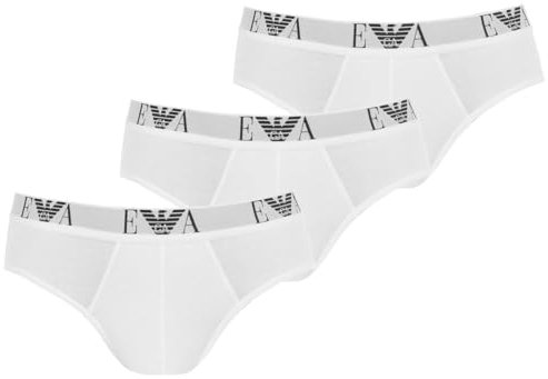Emporio Armani CC715 Brief Herren Slips 3er Pack XXL Weiss (16510)