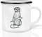 Ligarti® Keramiktasse [Design by H. Ligeti] Design Mug & handveredelter Becher I Spülmaschinengeeignete Tasse, Kaffeetasse, Teetasse, Cup (Hitmann Harry Erdmännchen)