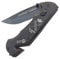 Navaja K25 18485 Emblema Guardia Civil, Seguridad Negra C/Funda. Hoja: 9 cm.