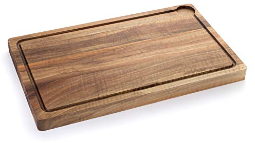 Ribnican Grande planche à découper en bois de noyer (50 x 30 x 2,6 cm)