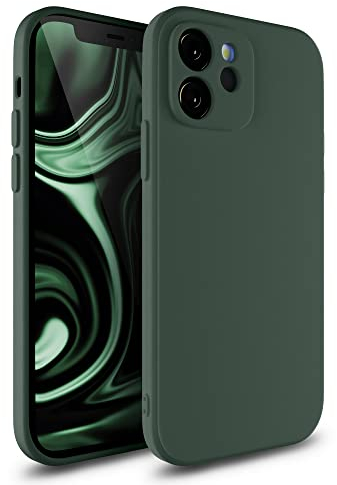 Etuano kompatibel mit iPhone 11 Hülle Silikon, Handyhülle iPhone 11 Case mit Kameraschutz Microfiber Schutzhülle für iPhone 11 Grün (Grün, iPhone 11)