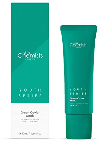 Skin Chemists Gesichtsmaske | Mit grünem Kaviar-Extrakt & Bakuchiol | Fördert antioxidative Aktivität, schützt vor feinen Linien und Fältchen |50ml