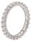 Musihy Damenring, Verlobungsringe Eternity Ring Zirkonring Kreis Kanal Fassung Zirkonia Weiß Ringgröße 55 Pärchen Geschenk