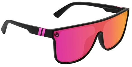 Blenders Eyewear SciFi – Polarized Sunglasses – Single-Lens with a Flat-Top Design – 100% UV Protection – For Men & Women, Midnight Emma, Standard