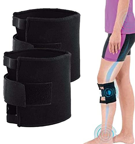 2 piezas de soporte de punto de presión para aliviar la ciática de la pierna de acupresión, almohadilla de recuperación de rodilla de terapia magnética, para el dolor de rodilla