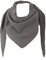 FASHION YOU WANT Damen XXL Strick Dreieck Schal mit Reiskorn Strickmuster in Unifarben, Schal, Leichtes Tuch (dunkelgrau)