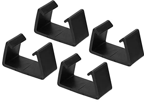 PATIKIL 4Pack Garten Möbel Klammern 71mm Durchmesser Sofa Rattan Möbel Klammern Korbweide Fest Verbindung Stuhl Verschlüsse für Draußen Garten Schwarz