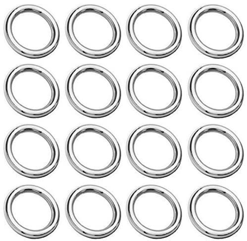 My-Bead 20 Stück Binderinge geschlossen Ø 3mm 925 Sterling Silber Schmuckringe gelötet basteln DIY