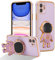 RALEAVO Compatible with iPhone 11 (6.1) Case with Cute Astronaut Kickstand Design Shockproof Plating Phone Case for iPhone 11-Purple