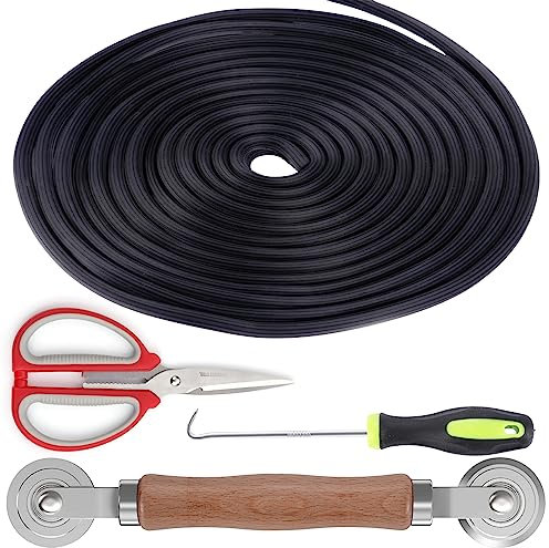 Kit de réparation d'écran de fenêtre en maille cannelée avec clips d'installation d'écran, kit d'outils de fixation cannelée en métal et plastique pour écran de fenêtre